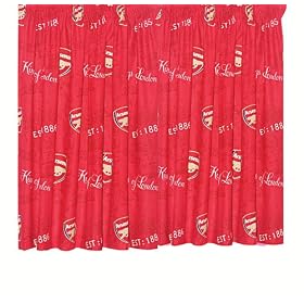 Character World Arsenal Crest 54-inch Curtains