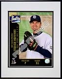 Trevor Hoffman 2008 Studio Double Matted 8O x 10O Photograph in Black Anodized Aluminum Frame