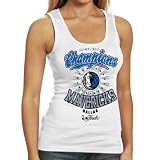 NBA Dallas Mavericks 2011 NBA Champions Ladies White Tank Top (Large)