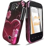 Exotic Floral Heart Protector Case Cover for Samsung Transform M920
