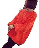 （リアンジュ・アイ）Liange・ai マタニティ　ニット　トップス　ゆったり　 秋冬 オリジナルポーチ付き (オレンジ)