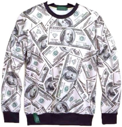3d Dollar Sweaters Galaxy Sweatshirts Top Men/women Pullovers Size M