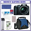 Nikon Coolpix P90 12.1MP Digital Camera with 24x Wide Angle Optical Vibration Reduction (VR) Zoom + Transcend 2GB Secure Digital Memory Card w/ Reader + EN-EL5 Battery +Lowepro Apex 110 AW (Arctic Blue) + Willoughby's Bonus Accessory Kit