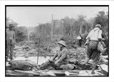 Historic Print (L): [Theodore Roosevelt, 1858-1919; lantern slide of Roosevelt's Brazil expedition, 1913, ta