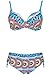 Abary 2-Piece Floral Printing Bathing Suit Bright Sexy Women Bikini Set Swimsuit