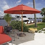 FiberBuilt Augusta 11-ft. Contract Patio Umbrella Terra Cotta - FIB024-58