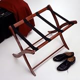 Foldaway Suitcase Stand-Hardwood-Walnut Finish (Walnut) (20H x 26 1/2W x 18 1/2D)