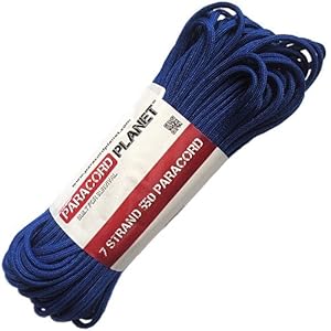 Paracord Planet 100' 550lb Type III Electric Blue Paracord
