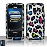 Colorful Leopard Design Rubber Touch Phone Protector Hard Cover Case for LG ....