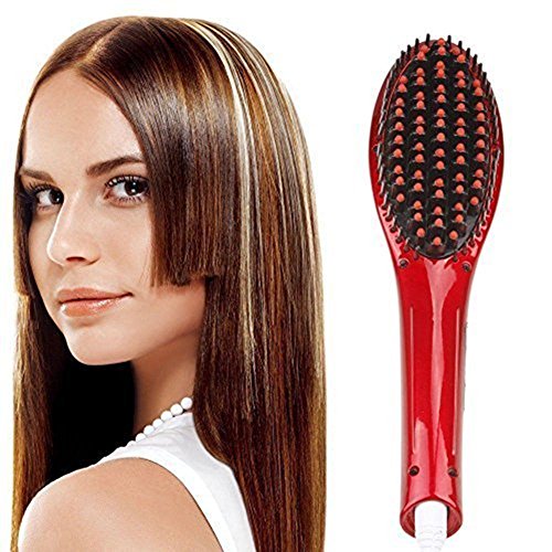 Efloral Brush Hair Straightener Best Anti Scald Anti Static