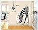 OOHE Zebra Animal Children Nursery Kids Room Wall Art Murals Stickers Home Decor Decal