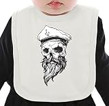 Sailor skull ネクタイを有する有機ビブ Medium