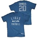 Barry Sanders Detroit Lions Practice Field Legends Jersey Name and Number T-Shirt