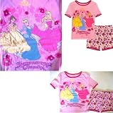 DISNEY PRINCESS PAJAMAS SHORT PJS SLEEPWEAR COTTON Belle Cinderella Aurora Shimmering Beauty