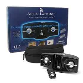 Altec Lansing T515 Wireless Mobile/Cell Phone Handsfree Bluetooth Headset/Speakerphone CD/MP3 Player Portable Stereo Audio Speaker System