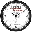 Habit 3 - Put First Thing's First, Prioritize (Spanish Text) - Wall Clock from THE 7 HABITS - CLOCK COLLECTION by WatchBuddy Timepieces (Slate Blue Frame)