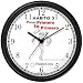 Habit 3 - Put First Thing's First, Prioritize (Spanish Text) - Wall Clock from THE 7 HABITS - CLOCK COLLECTION by WatchBuddy Timepieces (Black Frame)
