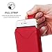 iPhone 6 and 6S Case, Snugg Apple iPhone 6 and 6S Red Leather Pouch Case [Card Slot] Apple iPhone 6 and 6S Pouch Case Cover Executive Design