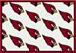 Arizona Cardinals 7' 8" x 10' 9" Team Repeat Area Rug (White)