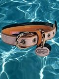 COACH SIGNATURE Dog Collar - LILAC SILVER CHARM SMALL