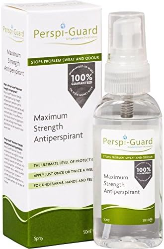 Perspi-Guard Maximum Strength Antiperspirant Spray 50ml for Sweat/Odour Problems Remarkably effective at preventing sweat &amp; eliminating body odour