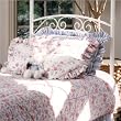 Twin Hillsdale Emily Metal Headboard in White Powder Coat Finish