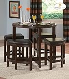 5-Piece Counter Height Set of Brussel Ii Collection by Homelegance