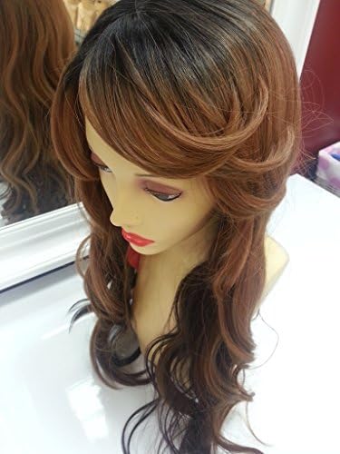Super Amber 28inch (2R4/27/30 dark brown root with 2 blonde color mix)