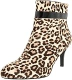 Nine West Women’s Awe Bootie,Natural/Black,10 M US