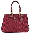 Coach Gathered Ashley Satchel Carryall Handbag 20050 Bordequx Red