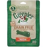 GREENIES Grain Free Dental Chews Petite Treats for Dogs - 12 oz.