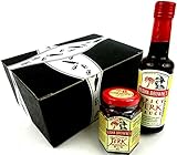 Busha Browne's Jerk Seasonings 2-Flavor Variety: One 5 oz Bottle of Spicy Jerk Sauce and One 4 oz Jar of Traditional Jerk Seasoning Rub in a BlackTie Box