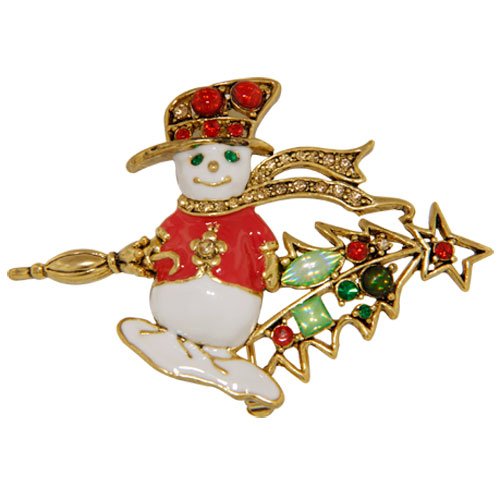 Frosty The Snowman Pin Brooch