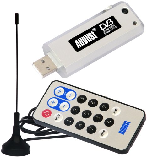 August PC/Laptop USB Freeview/HDTV Receiver - Silver - Vista Compatible