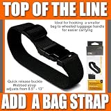 Lewis N Clark Add A Bag Strap Hooking Bag To Wheeled Luggage Handle Black Adjust