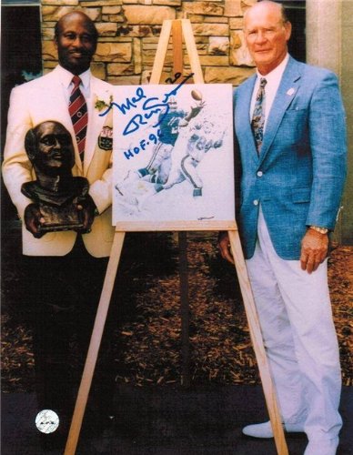 Mel Renfro Autographed/Hand Signed Dallas Cowboys 8x10 Photo Inscribed ''HOF 96''