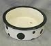 Melia Black Polka Dot Design Ceramic Dog Bowl-LARGE