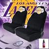 Los Angeles Lakers High Back Car Seat Covers with Large Size Embroidery Logo and Bonus CD Wallet