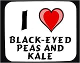 I Love Black-Eyed Peas and Kale Decorated Mouse Pad