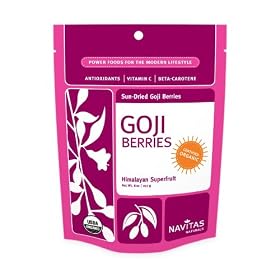 Navitas Naturals Organic Goji Berries Himalayan Superfruit, 16-Ounce Pouch