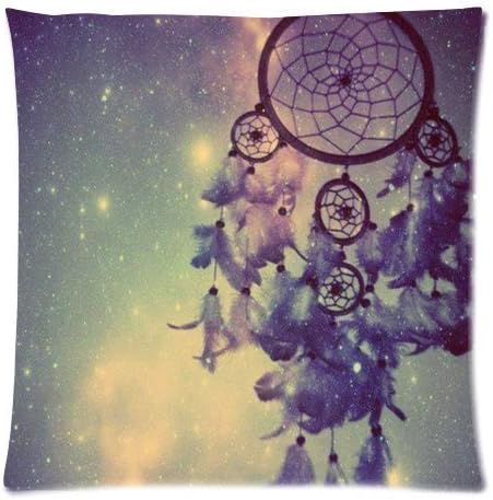 Honey Cushion Cover Dream Catcher Decorative Pillow Case Protector 18x18 Inch One Side