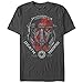 Star Wars Men's Rogue One Death Trooper Squad Helmet Graphic T-Shirt, Charcoal Heather, 4XL