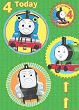 Birthday Card - Thomas The Tank - 4 Today