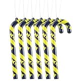 Michigan Wolverines Candy Cane Ornament Set