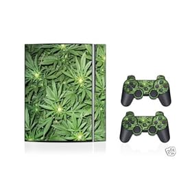 Stickersmania - Sticker Decal Skin Playstation 3 Cannabis.