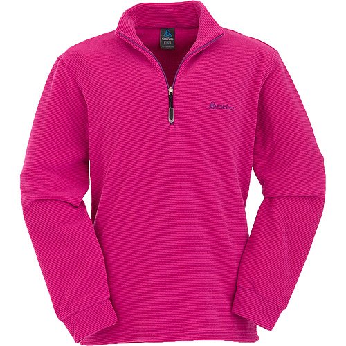 Odlo Kinder Rollie Stand-up collar 1/2 zip PRO, frame pink - grape juice, 176