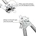 Migana Stainless Steel Multifunctional Tin & Can Opener - Manual Kitchen Tool with Attached Bottle Cap Opener and Soda Tab Lifter, Premium Quality, Silver