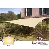 Zoom Produkt-Bild: Corasol Premium Sonnensegel, 6x4m, rechteckig, sandbeige