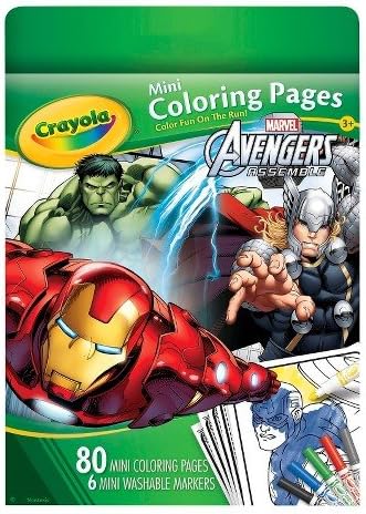 Crayola Mini Coloring Pages - Avengers