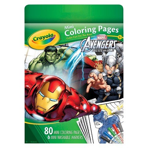 Crayola Mini Coloring Pages - Avengers